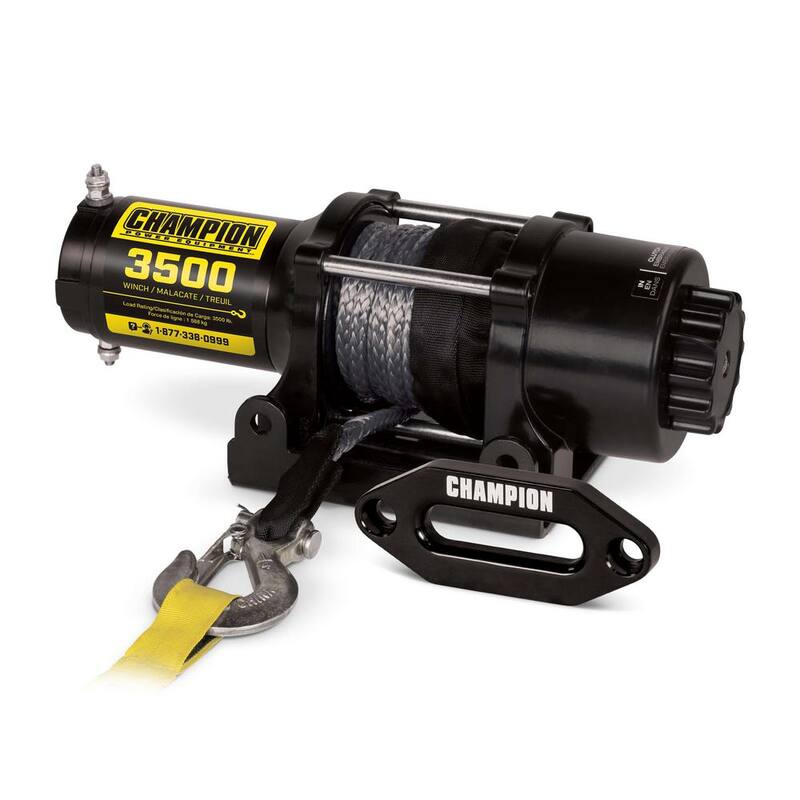 Champion Power Equipment ATV/UTV Synthetic Rope Winch Kit with Hawse Fairlead - 100428