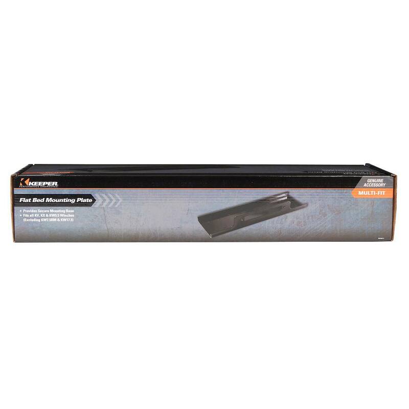 Keeper Flat Bed Winch Mounting Plate - KWA011-1