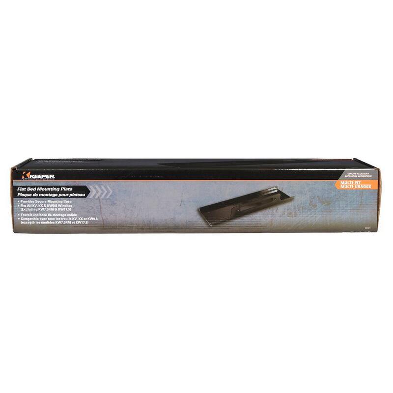 Keeper Flat Bed Winch Mounting Plate - KWA011-1