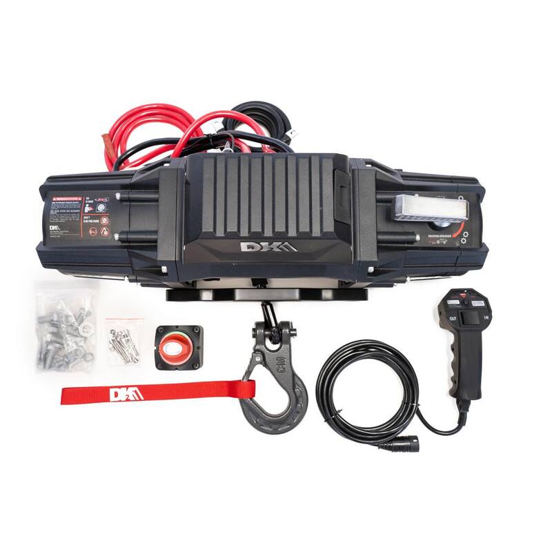 DK2 8,000 lb. Capacity 12-Volt Electric Winch with 95 ft. Steel Cable - S8000