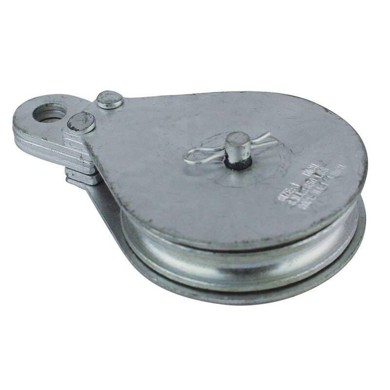 Everbilt 3.1 in. Zinc-Plated Rigid Eye Cable Block - 44044