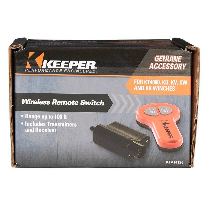Keeper Wireless Remote Switch for All Keeper KW Series Winches and KT4000 Winch - KTA14126-1