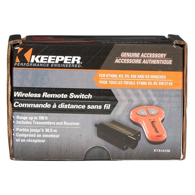 Keeper Wireless Remote Switch for All Keeper KW Series Winches and KT4000 Winch - KTA14126-1