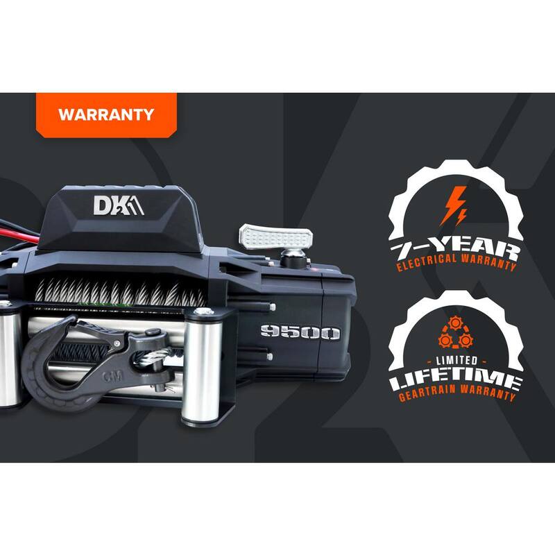 DK2 9,500 lb. Capacity 12-Volt Electric Winch with 85 ft. Steel Cable - S9500