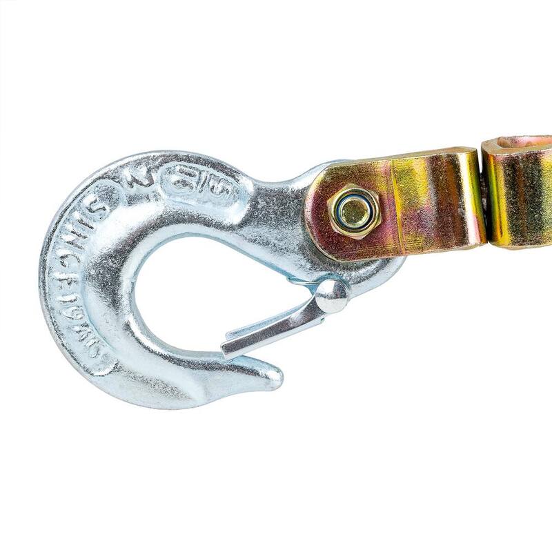 Maasdam Pow'R Pull 4,000 lb. 2-Ton Capacity 12 ft. Max Lift 10:1 Leverage Web Strap Puller Come Along Tool - WS-2