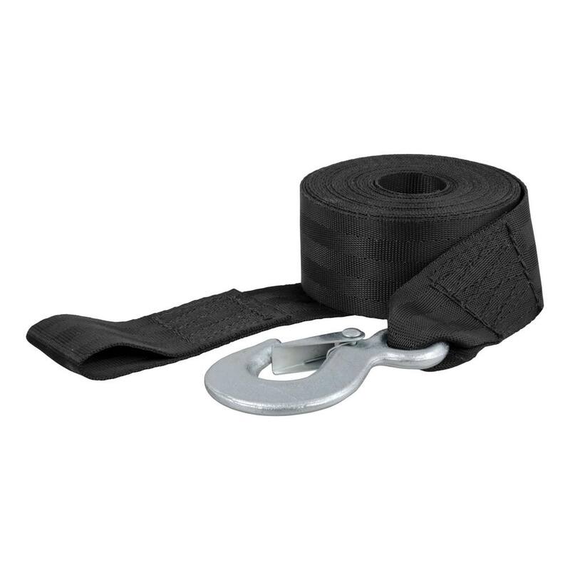 CURT 20' Winch Strap with Snap Hook (1,100 lbs.) - 29451