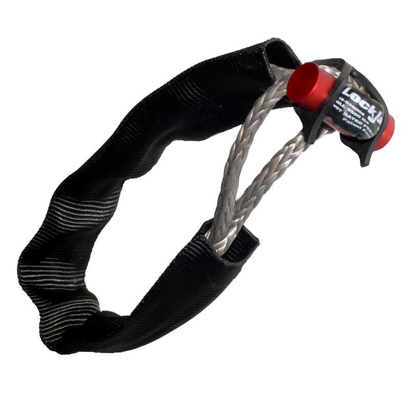 LockJaw 1/4 in. x 8 in. Locking Synthetic Pulling Shackle, 5500 lbs. Working Load - 15-025008