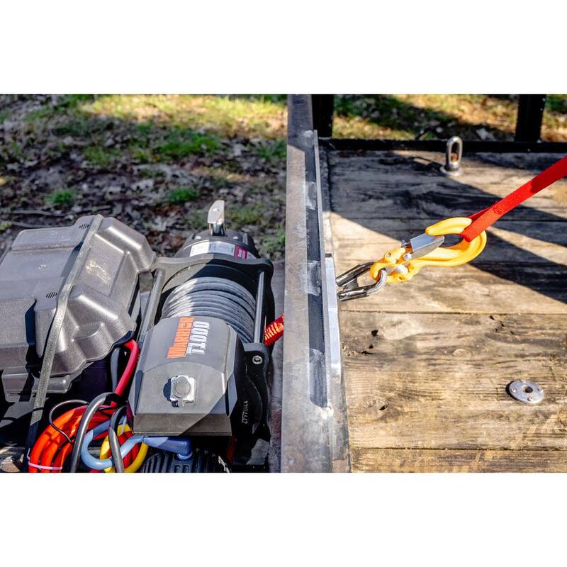 DK2 10,000 lbs. Capacity Electric Elite Combat Winch with Steel Cable - T1000-100