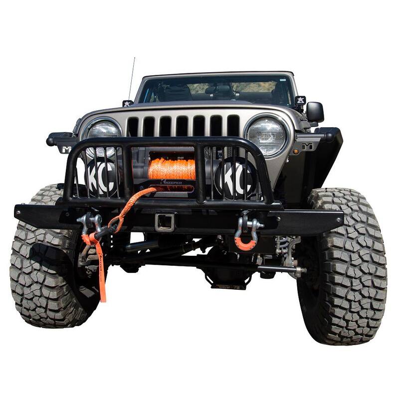Keeper 12-Volt DC 9,500 lbs. Electric Winch with Synthetic Rope - KX95132-1