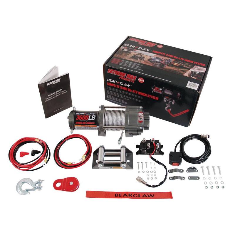 Extreme Max 3600 lbs. Bear Claw ATV Winch - 5600.3075