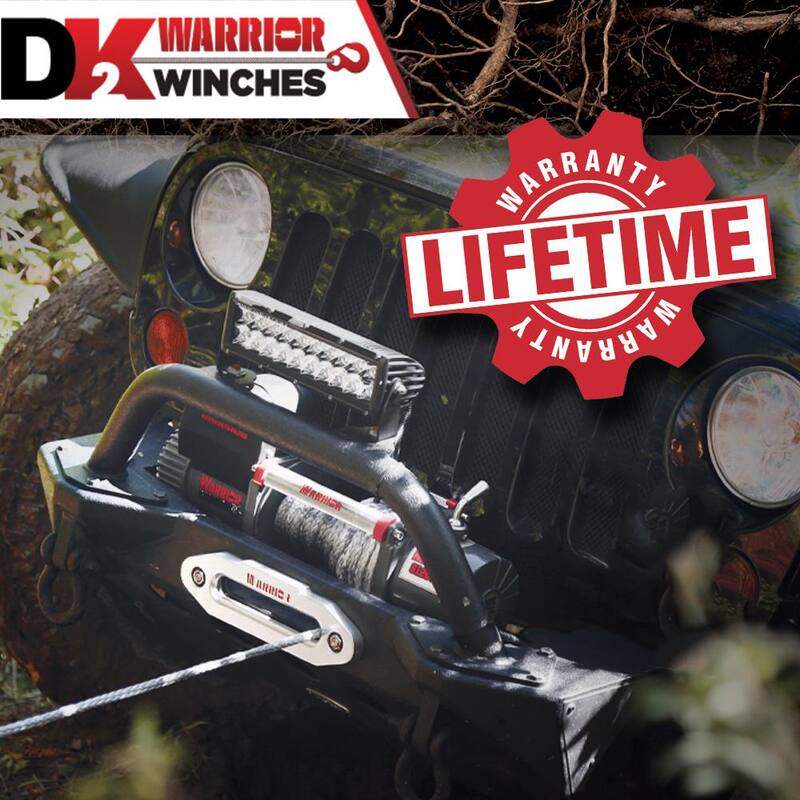 DK2 3500 lbs. Electric ATV/UTV Winch (Synthetic Rope Included) - C3500N-SR