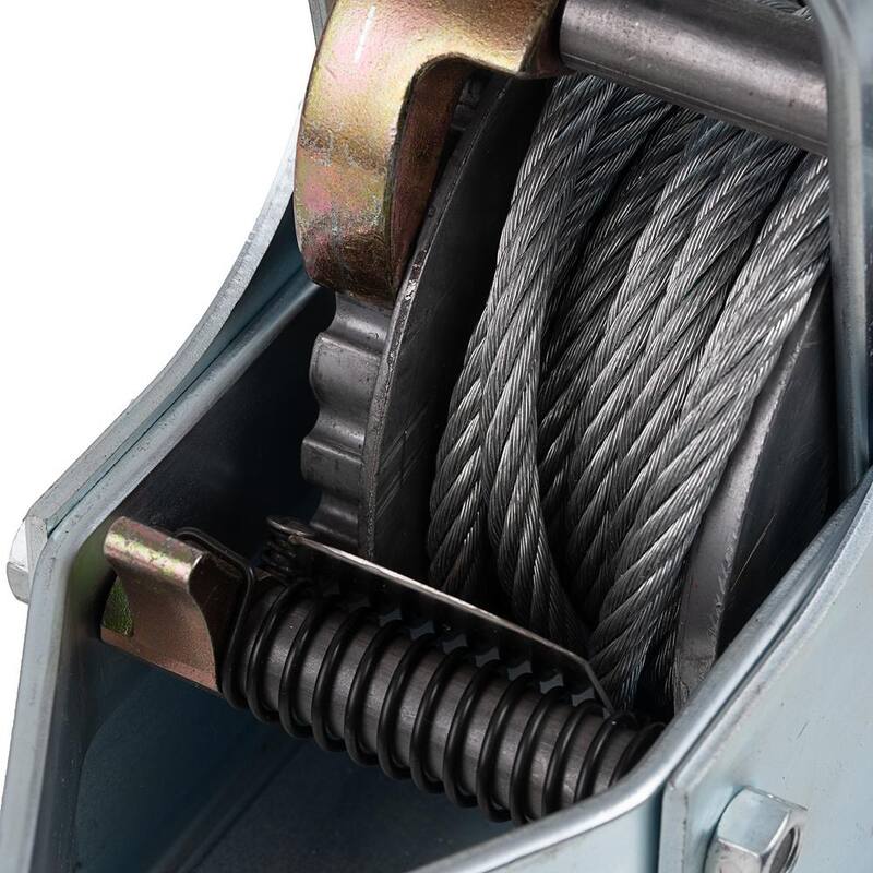 Maasdam Pow'R Pull 6,000 lb. 3-Ton Capacity 12 ft. Max Lift 35:1 Leverage Winch Puller Come Along Tool with Included Cable - 6000S