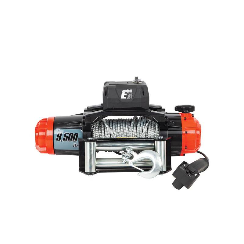 Erickson 12-Volt DC 85 ft. 9500 lb. Electric Winch - 06434