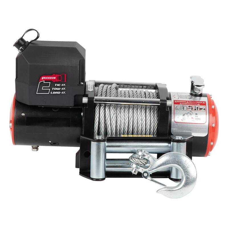 Erickson 12-Volt DC 79 ft. 7500 lb. Electric Winch - 06432