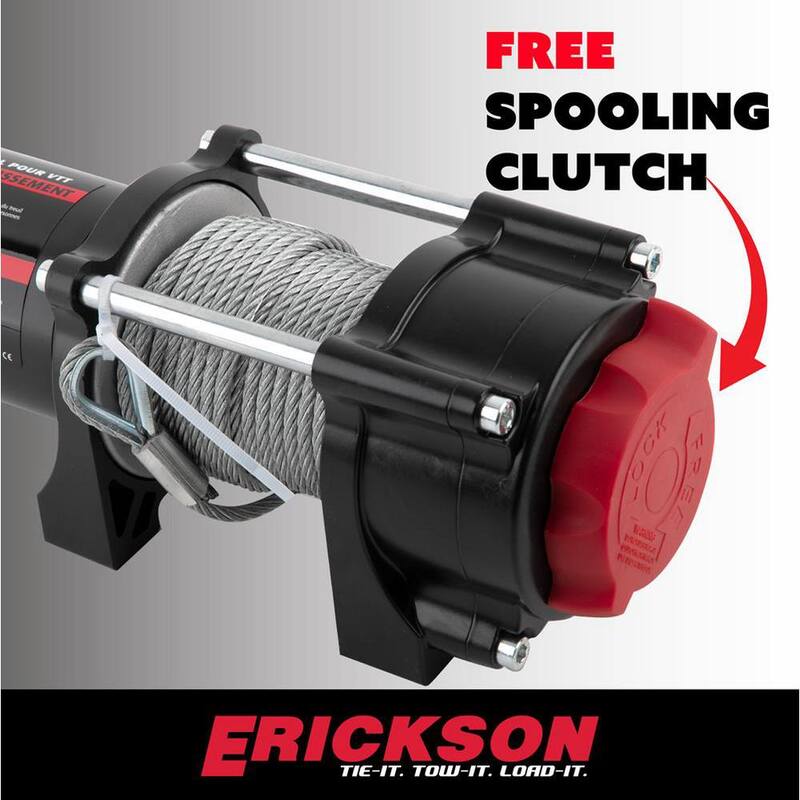 Erickson 12-Volt DC 50 ft. 2500 lb. Electric Winch - 06422