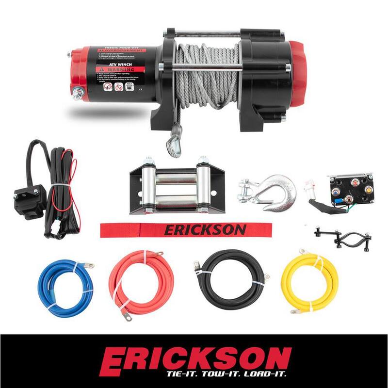 Erickson 12-Volt DC 50 ft. 2500 lb. Electric Winch - 06422