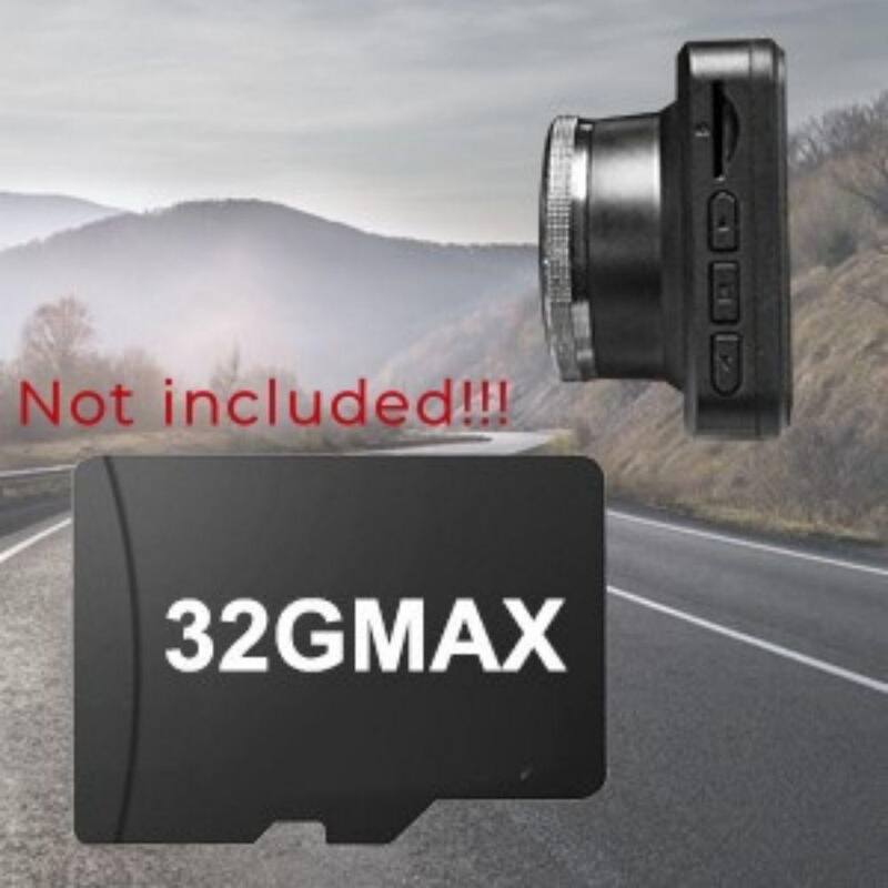 Lukyamzn 3 in. Screen Dual Dash Cam with Front Rear Camera Parking Monitor G-Sensor Motion Detection Loop Recording - SA2127B001