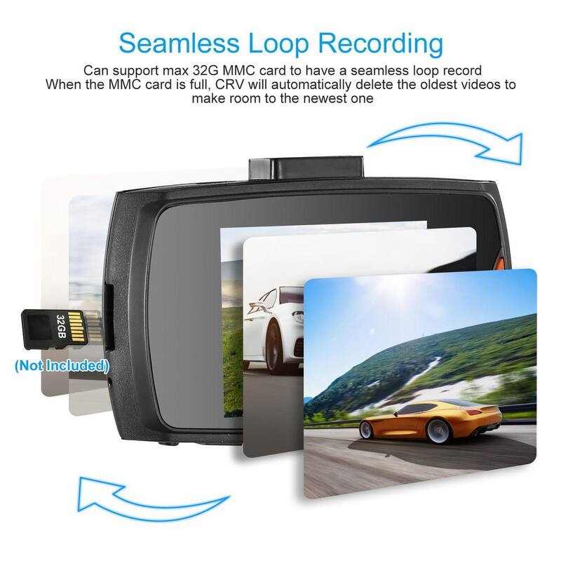 Etokfoks 1080P Car DVR Camera Dash Cam Camcorder 90 Degree Angle Loop Recording Night Vision - MLSA21OT006