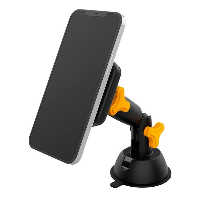 Armor All Wireless Charging Car Phone Mount, Turns 360-Degrees, USB Cable Included - AWC8-1006-BLK