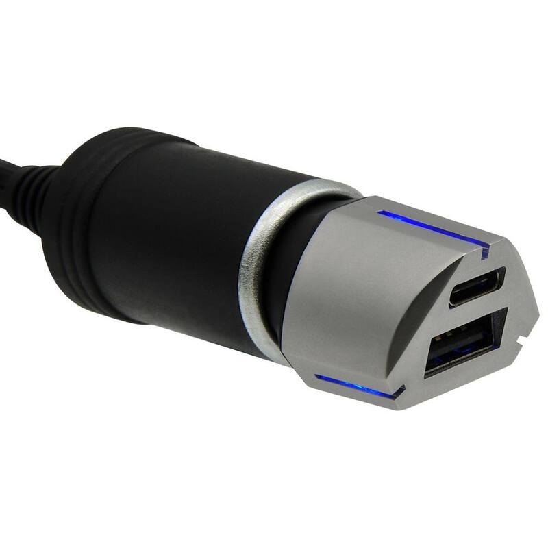 RoadKing 12-Volt Dual USB and USB-C Charger - RK01501