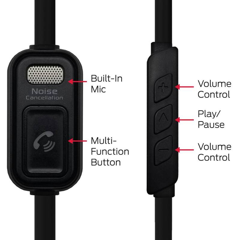Monster 3 ft. Auxiliary Audio Cable with Hands-Free Mic - MCA9-2008-BLK