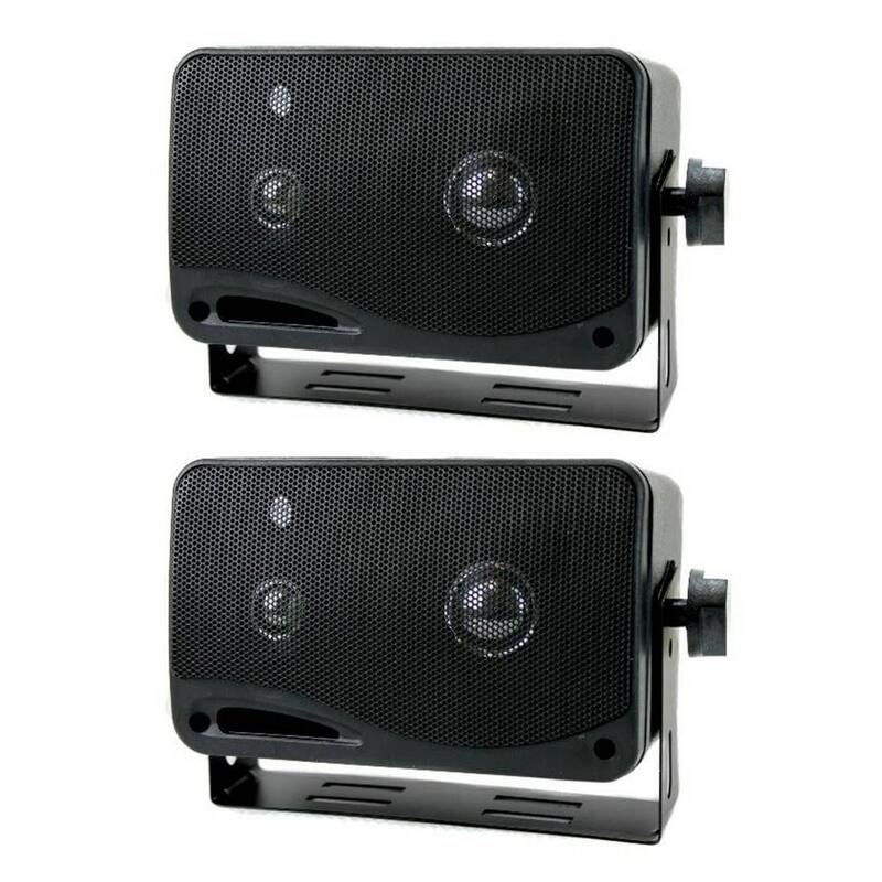 Unbranded 2022SX 3.75 in. 200-Watt 3-Way Car Audio Mini Box Car or Inside Home Speakers - 2022SX
