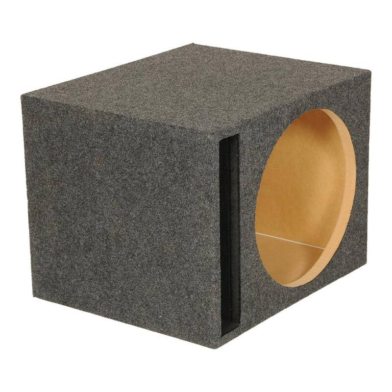 Unbranded 5 in. Heavy-Duty Single Vented Vehicle Subwoofer Enclosure Woofer Box in Gray - HD115-VENTED