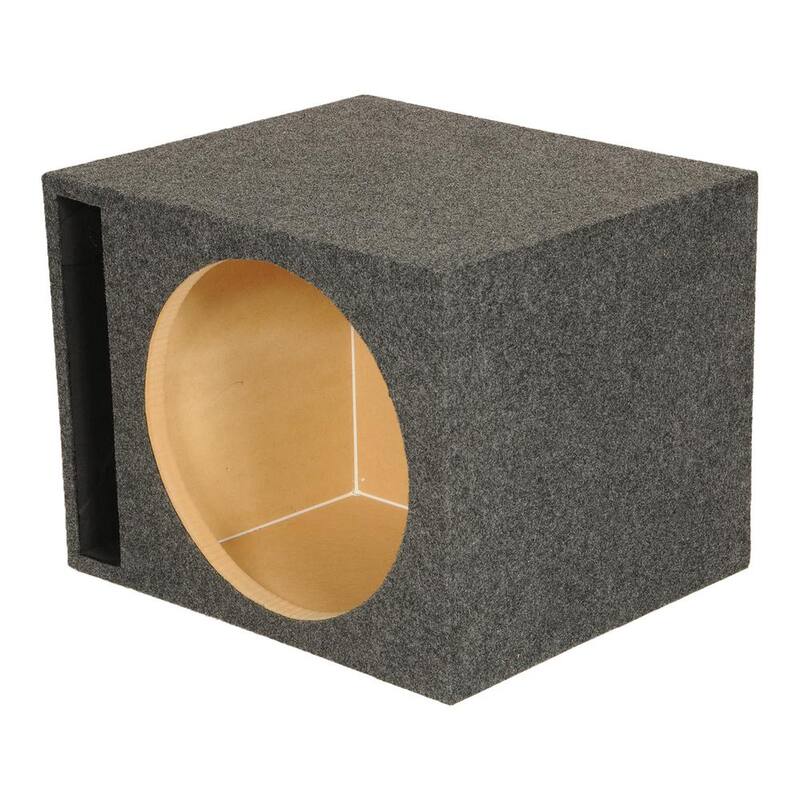 Unbranded 5 in. Heavy-Duty Single Vented Vehicle Subwoofer Enclosure Woofer Box in Gray - HD115-VENTED