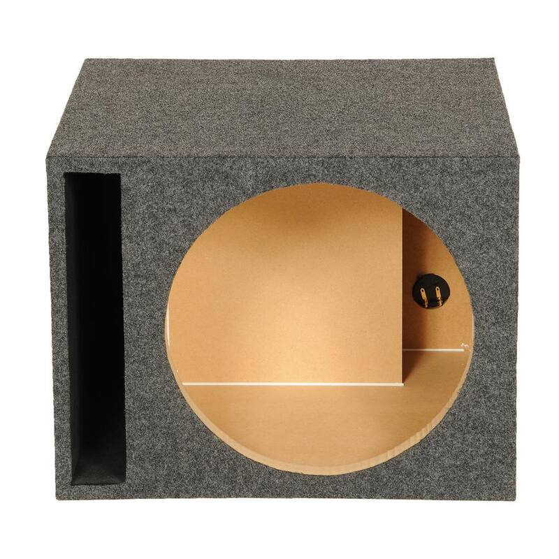 Unbranded 5 in. Heavy-Duty Single Vented Vehicle Subwoofer Enclosure Woofer Box in Gray - HD115-VENTED