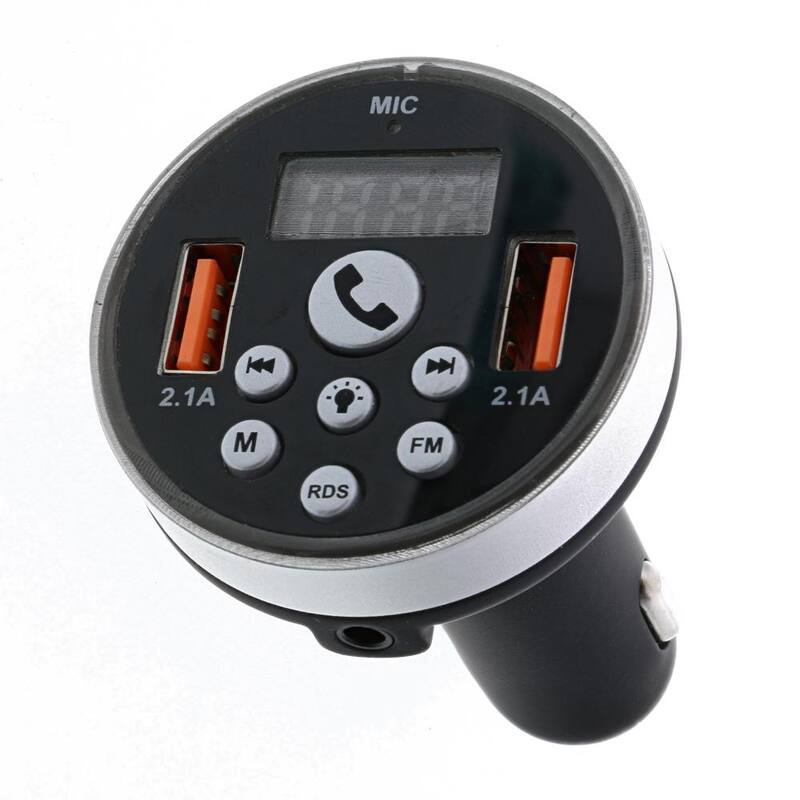 Monster Led Light Accent Bluetooth FM Transmitter - WFM9-1002-BLK