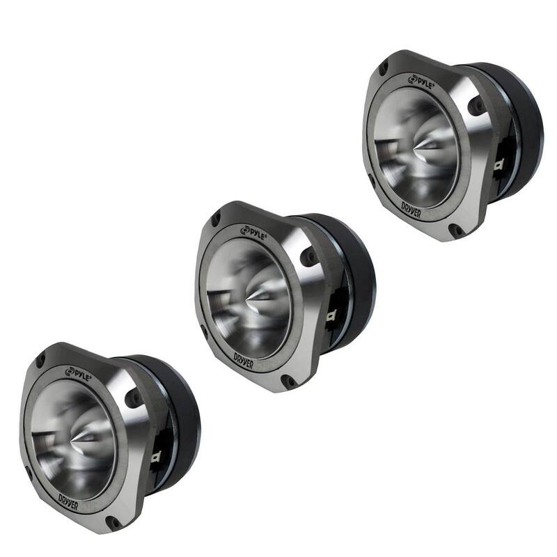 Pyle 1.5 in. 500-Watt 4-Ohm Titanium Super Car Audio Tweeter (3-Pack) - 3 x PDBT31
