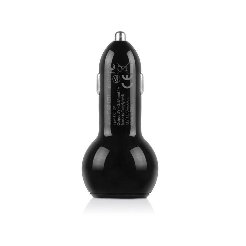 Macally 17-Watt Dual Port USB Car Charger - CAR17U