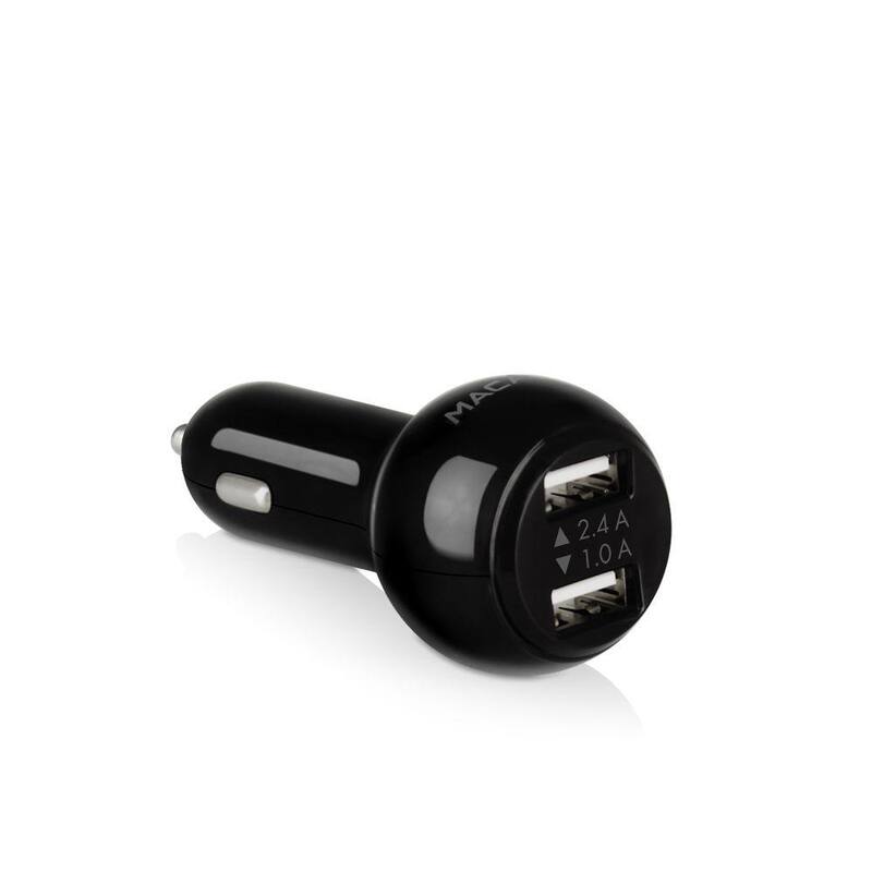 Macally 17-Watt Dual Port USB Car Charger - CAR17U