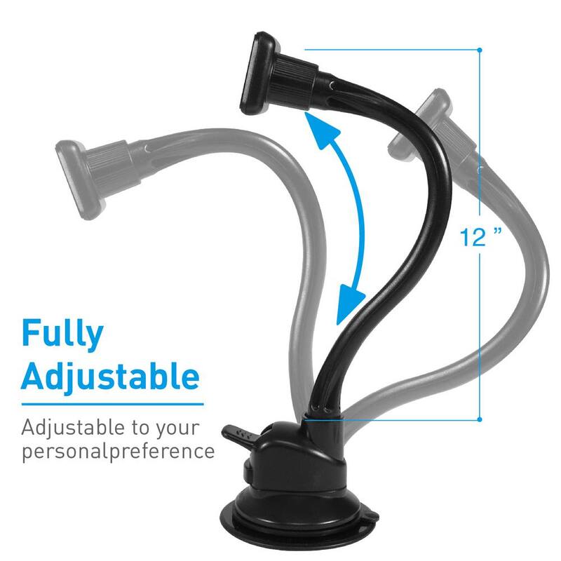Macally Car Magnet Mount for Vehicle with Extended Arm - MGripMagXL