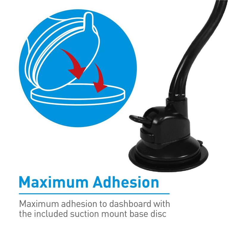 Macally Car Magnet Mount for Vehicle with Extended Arm - MGripMagXL