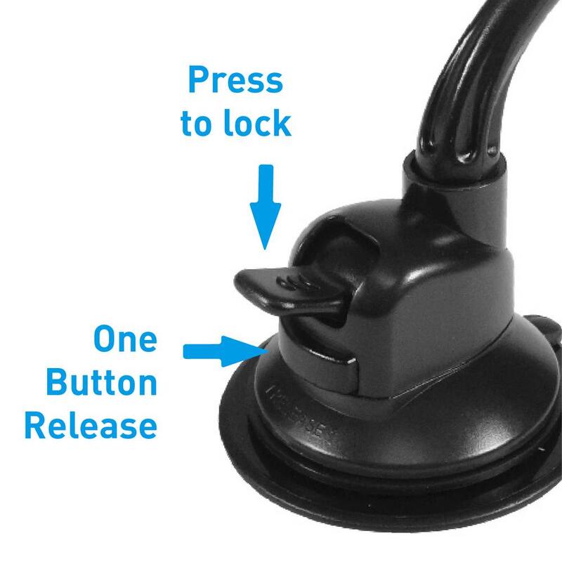Macally Car Magnet Mount for Vehicle with Extended Arm - MGripMagXL