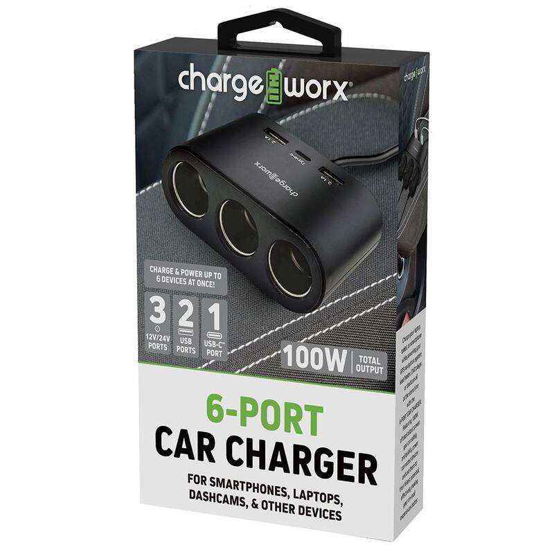 Unbranded 6 in 1-Car Charger - CHA-CX2111BK