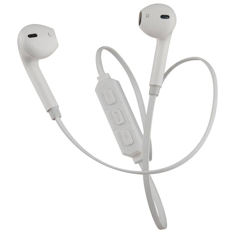 MobileSpec Fashion Bluetooth Earbuds, White - MBS11302