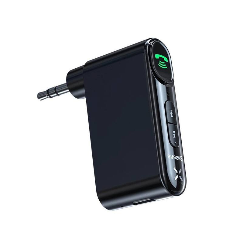 Etokfoks Car Aux Wireless 5.0 Adapter Audio Receiver for Auto Wireless Handsfree Car Kit Speaker Headphone in Black - (1-Pack) - MLPH005LT738