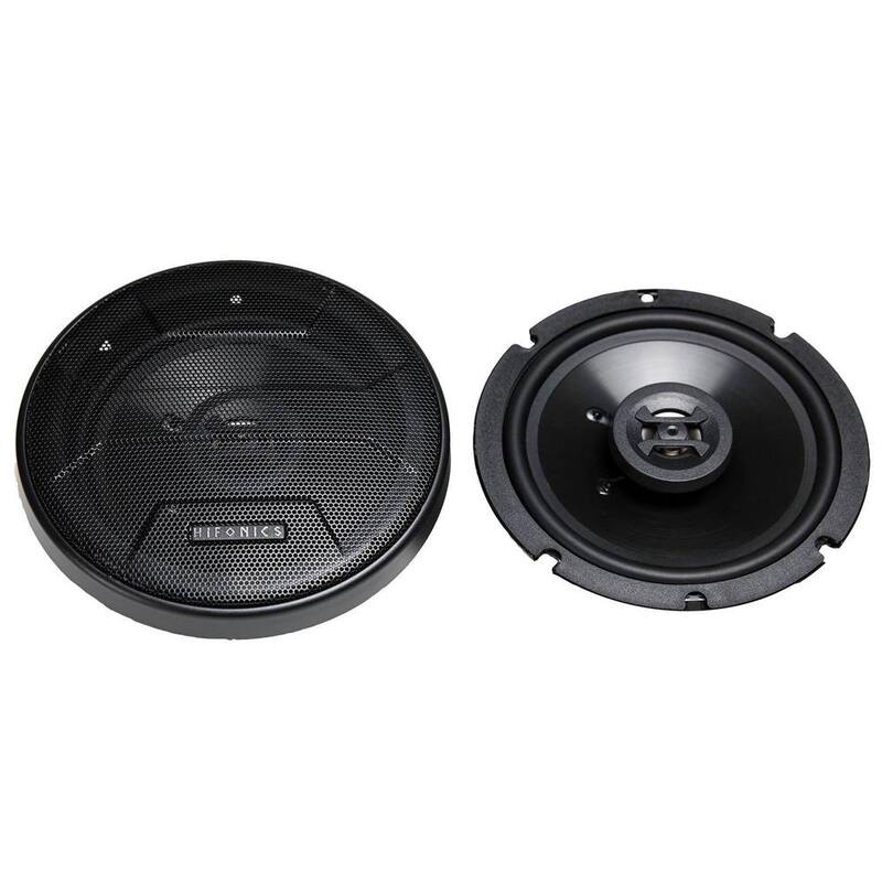 HIFONICS Zeus Coaxial Speakers 6.5 in. 300-Watt Shallow Mount, Pair and 5.25 in. 200-Watt, Pair - ZS-65CXS + ZS-525CX