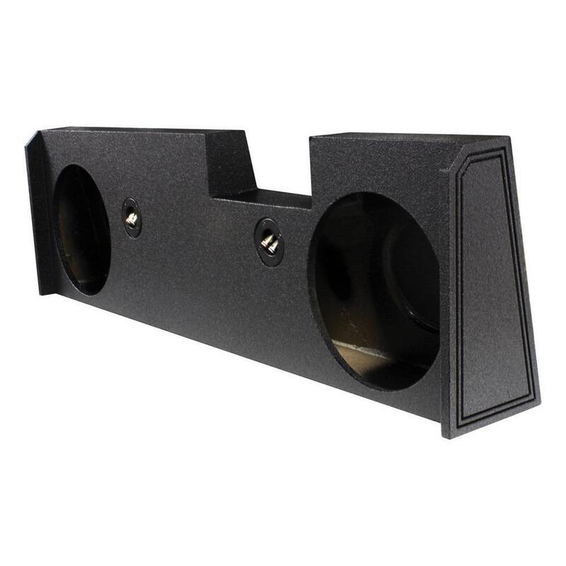 Q POWER Dual 12 in. Subwoofer Box for GMC/Chevy 14-16 4-Door Crew Cab Trucks - QBGMC12-2014-4DR