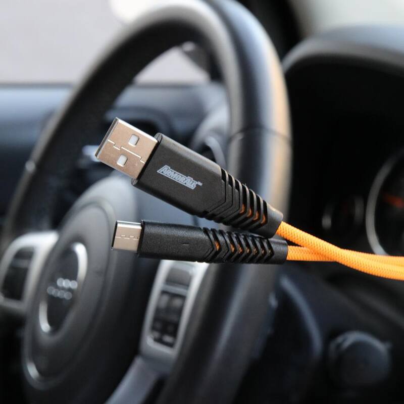 Armor All Car Charger Bundle, 6 ft. Type-C Cable and Car Charger 3.1 C - ECOM-0103-ORG