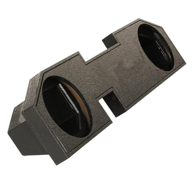 Q POWER Dodge Ram Quad Cab '02-Newer Dual 12 in. Subwoofer Box Sub Enclosure - QBOMB-DODGE12-4DR