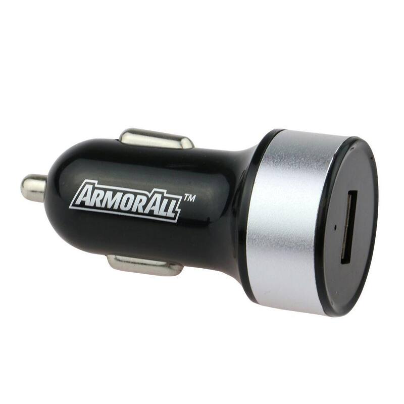 Armor All 2.1 Amp Car Charger with Micro Cable - AAC8-0101-BLK