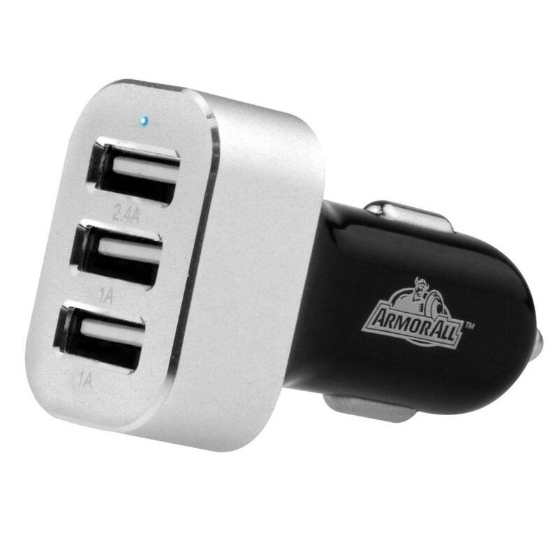 Armor All 4.4 Amp 3-Port USB Car Charger - ACC8-1002-BLK