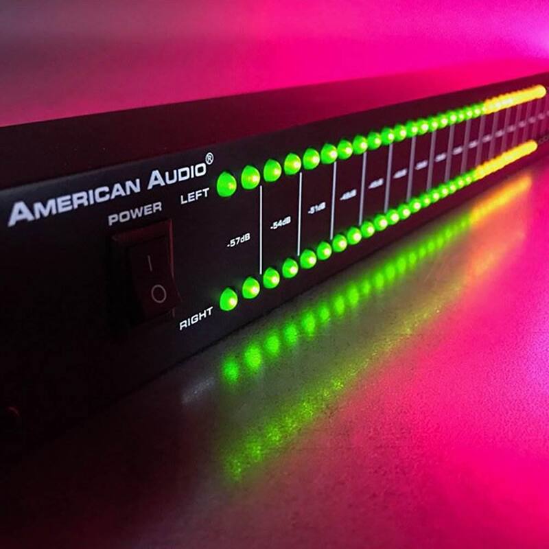 American Audio MKII DB Sound Volume LED Display Monitor Device for Amp Rack - DB DISPLAY MKII