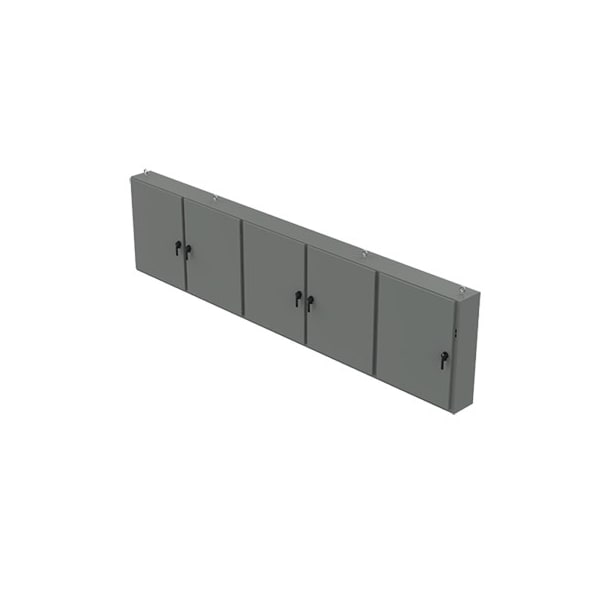 Nvent Hoffman Steel Electrical Enclosures, 60 in H, 18 in D, 196-1/4 in W, NEMA 12, Hinged - A60X5E19618