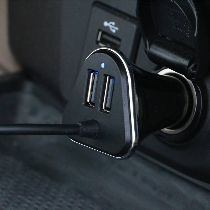 Armor All 4 Port Car Charger with Hub - ACC8-1006-BLK