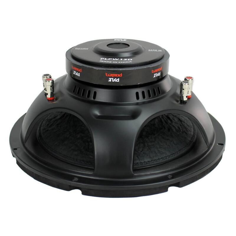 Pyle 12 in. 1600-Watt 4Ohm DVC Black Car Stereo Audio Power Subwoofer Dual Coil (3-Pack) - 3 x PLPW12D
