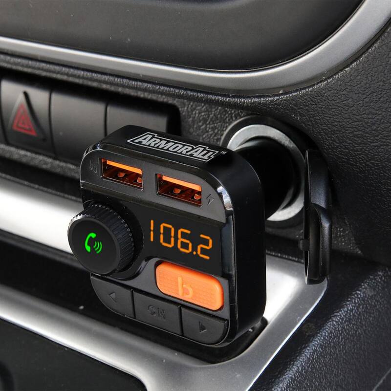 Unbranded Armor All BT FM Transmitter and Car Charger - AHF9-1010-BLK